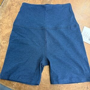 Beyond yoga navy blue High-Waisted Shorts